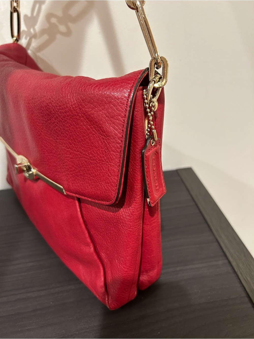 Coach Maddison Red Leather bag GUC - Picture 14 of 16